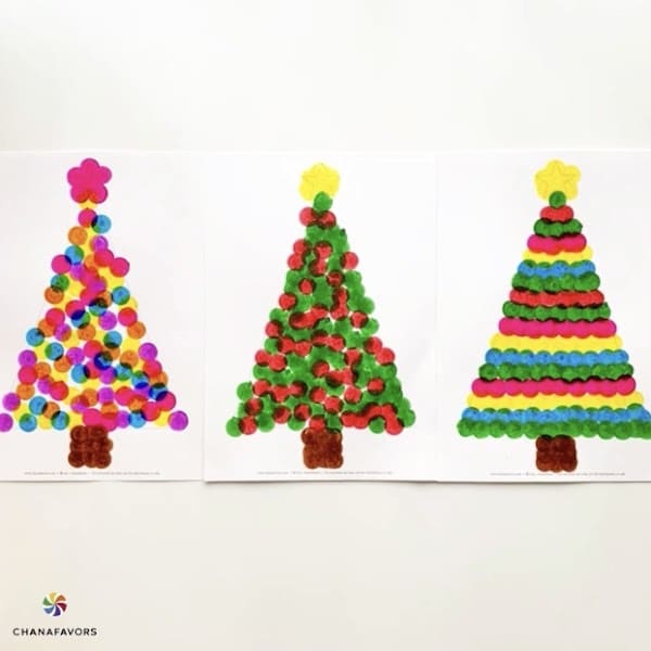 Christmas Tree Dot Painting - CHANAFAVORS