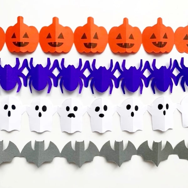 Halloween Paper Garlands - CHANAFAVORS